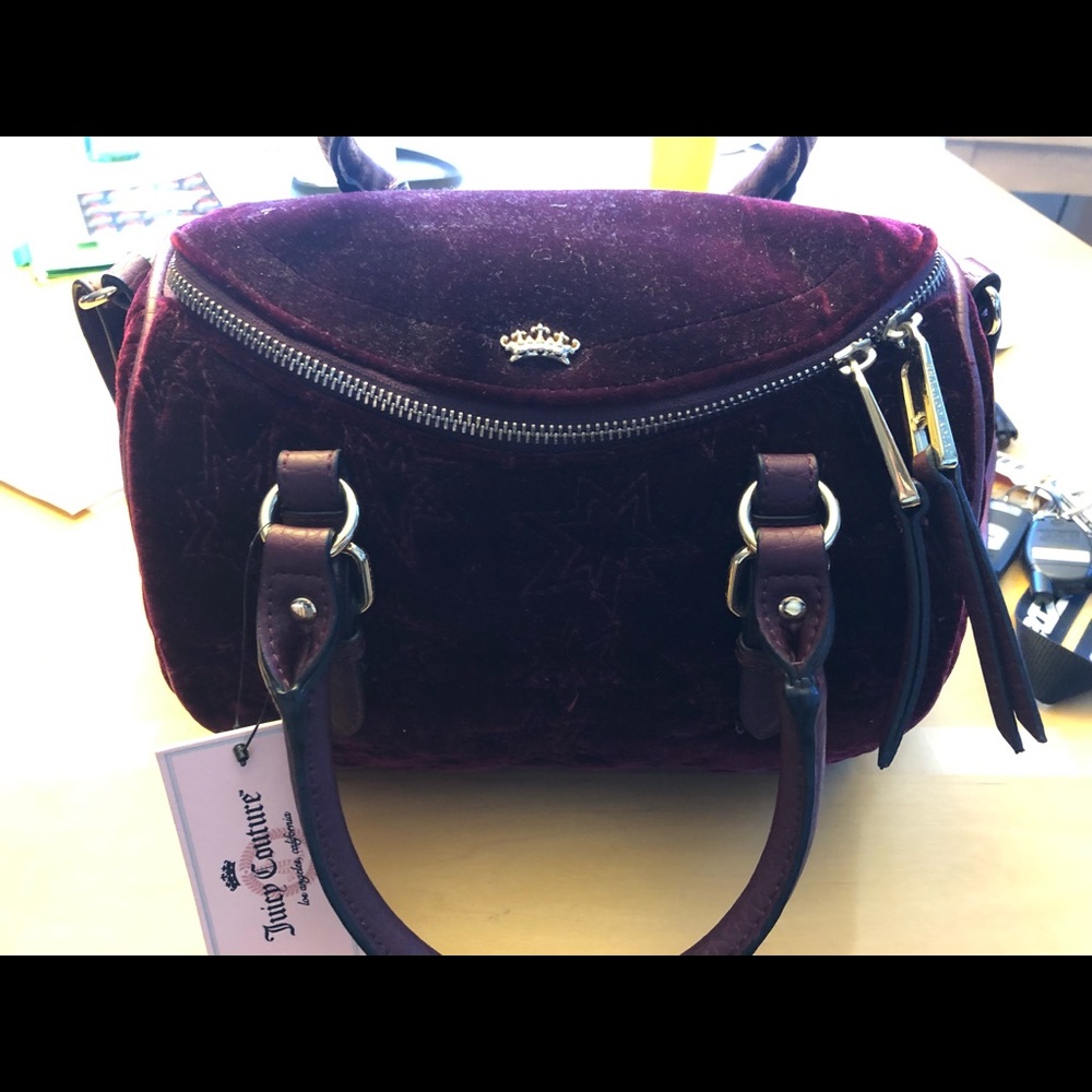 Juicy couture velvet purse